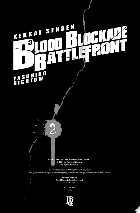 Capa de Blood Blockade Battlefront vol. 02